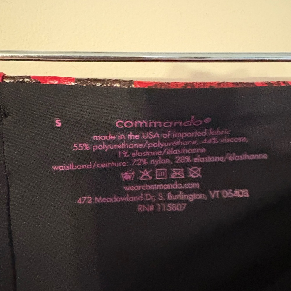 Commando Red Snake Pattern Leggings - image 2